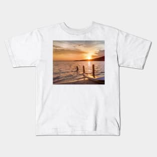 Sunset on a Baja beach Kids T-Shirt